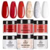 imageBeetles Christmas Dip Powder Nail Kit 6 Colors Red Glitter Dipping Powder No Need Nail Lamp Cured Manicure DIY Salon Gift for Girls Women00Candy Cane