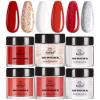 imageBeetles Christmas Dip Powder Nail Kit 6 Colors Red Glitter Dipping Powder No Need Nail Lamp Cured Manicure DIY Salon Gift for Girls Women00Candy Cane