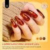 imageBeetles Christmas Gel Nail Polish  Candy Cane Gel Polish Set 6 Color Burgundy Red Glitter White Silver Winter Snow Holiday Sparkle Manicure Kit Soak off Uv Nail Art Design Gifts for Women0Amber Chic
