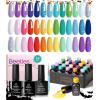 imageBeetles Christmas Gel Nail Polish Set  Christmas Spectrum Red Green Glitter Gel Polish 36 Colors Soak Off UV LED Winter Long Lasting Nail Gel Kit for Manicure Gifts for Women20 colors Unicorn