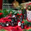 imageBeetles Christmas Gel Polish Set  Christmas Eif Collection Sparkle Red Green Glitter Gel Polish Kit Soak Off UV LED Gel Nail Kit with Nail Strengthener Gel Sticker Gift for Women00 0Red Happy Holidays