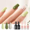 imageBeetles Christmas Gift Gel Nail Polish Set Beetles X DIY Nail with BaseampampTop Coat Green Glitter White Wilderness City Gel Polish for DIY Series Color Trend Set