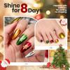 imageBeetles Chrome Nail Polish Set  Chameleon Holographic Ember 6 Colors Quick Fast Dry Metallic Nail Polish Long Lasting DIY Fingernail Art Home Salon Christmas Gifts for Girls WomenJingle Jewels