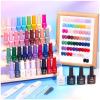 imageBeetles Gel Nail Polish Set 25 Colors Color Dairy Polish Kit Nude Black Brown Red Color Gel Nails with Base Coat Glossy ampamp Matte Top Coat Colorful Bottles UV Led Soak Off Gifts for Women00 Shifting Lights