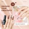 imageBeetles Gel Nail Polish Set 25 Colors Color Dairy Polish Kit Nude Black Brown Red Color Gel Nails with Base Coat Glossy ampamp Matte Top Coat Colorful Bottles UV Led Soak Off Gifts for Women00 Soft Pluse