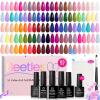 imageBeetles Gel Nail Polish Set 25 Colors Color Dairy Polish Kit Nude Black Brown Red Color Gel Nails with Base Coat Glossy ampamp Matte Top Coat Colorful Bottles UV Led Soak Off Gifts for WomenAll Season Fall Collection