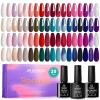 imageBeetles Gel Nail Polish Set 25 Colors Color Dairy Polish Kit Nude Black Brown Red Color Gel Nails with Base Coat Glossy ampamp Matte Top Coat Colorful Bottles UV Led Soak Off Gifts for Women0136 Colors Gel Nail Polish