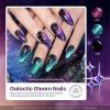 imageBeetles Gift Gel Nail Polish Set Cat Eye Black Gel Polish Brilliant Galaxy Nail with Base ampamp Top Coat Star Stickers Magnet Tweezers DIY Series Color Nail Trend Set Manicure