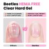 imageBeetles HEMAFree Hard Gel SetDewy Breeze 05 oz Mini Size 9 in 1 Nail Extension Sculpting Apex Building for FirstTime Users ProfessionalsClear Builder Nails Gel UV ampamp LED Lamp Needed106 ozJelly Pink