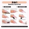 imageBeetles HEMAFree Hard Gel SetDewy Breeze 05 oz Mini Size 9 in 1 Nail Extension Sculpting Apex Building for FirstTime Users ProfessionalsClear Builder Nails Gel UV ampamp LED Lamp Needed05 oz4 PcsFall Neutrals