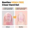 imageBeetles HEMAFree Hard Gel SetDewy Breeze 05 oz Mini Size 9 in 1 Nail Extension Sculpting Apex Building for FirstTime Users ProfessionalsClear Builder Nails Gel UV ampamp LED Lamp Needed106 ozJelly Nude