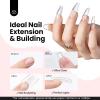 imageBeetles HEMAFree Hard Gel SetDewy Breeze 05 oz Mini Size 9 in 1 Nail Extension Sculpting Apex Building for FirstTime Users ProfessionalsClear Builder Nails Gel UV ampamp LED Lamp NeededClear  Jelly Nude