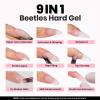 imageBeetles Hard Gel for Nails Kit Classic Neutral 3 Colors 9 in 1 Nail Extension Sculpting High Hardness for Salon Professionals Nude ampamp Clear Builder Nail Gel UV ampamp LED Cured00Builder Sculpture Gel Kit