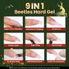 imageBeetles Hard Gel for Nails Kit Classic Neutral 3 Colors 9 in 1 Nail Extension Sculpting High Hardness for Salon Professionals Nude ampamp Clear Builder Nail Gel UV ampamp LED CuredChristmas Limited Hard Gel