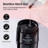 imageBeetles Hard Gel for Nails Kit Classic Neutral 3 Colors 9 in 1 Nail Extension Sculpting High Hardness for Salon Professionals Nude ampamp Clear Builder Nail Gel UV ampamp LED Cured1 oz Low Heat Clear