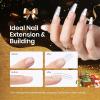 imageBeetles Hard Gel for Nails Kit Classic Neutral 3 Colors 9 in 1 Nail Extension Sculpting High Hardness for Salon Professionals Nude ampamp Clear Builder Nail Gel UV ampamp LED Cured30g Pink