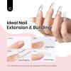 imageBeetles Hard Gel for Nails Kit Classic Neutral 3 Colors 9 in 1 Nail Extension Sculpting High Hardness for Salon Professionals Nude ampamp Clear Builder Nail Gel UV ampamp LED Cured2 pcs low heat clear hard gel
