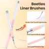 imageBeetles Liner Brushes for Nails 5pcs  Metallic Nail Art Brushes Black Nail Art Pens Liner Sizes 59152025mm with Palette Holder Painting Manicure Design Tools for Long Lines Details Fine Drawing5Pcs Nail Art Liner Brushes