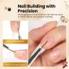 imageBeetles Liner Brushes for Nails 5pcs  Metallic Nail Art Brushes Black Nail Art Pens Liner Sizes 59152025mm with Palette Holder Painting Manicure Design Tools for Long Lines Details Fine Drawing05pcs Nail Art Liner Brush