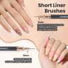 imageBeetles Liner Brushes for Nails 5pcs  Metallic Nail Art Brushes Black Nail Art Pens Liner Sizes 59152025mm with Palette Holder Painting Manicure Design Tools for Long Lines Details Fine Drawing005pcs Liner Brushes Black