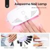 imageBeetles Nail Extension Gel Kit with Mini UV LED Nail Lamp Frosted Grape 6 Colors Poly Nail Gel Kit with Base Top Coat Beginners DIY Home Salon Gift for Women Fall Winter Nails UV ampamp LED CuredGentle Whisper