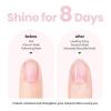imageBeetles Nail Polish  Jelly White Nail Polish Natural Blue Glitter Nail Concealer Fast Dry Quick Milky White Nail Strengthener and Growth Treatment for Thin and Damaged Nails051 FL OZPink Shine