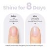 imageBeetles Nail Polish  Jelly White Nail Polish Natural Blue Glitter Nail Concealer Fast Dry Quick Milky White Nail Strengthener and Growth Treatment for Thin and Damaged Nails051 FL OZWhite Cream Bubble