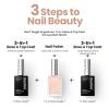 imageBeetles Nail Polish  Jelly White Nail Polish Natural Blue Glitter Nail Concealer Fast Dry Quick Milky White Nail Strengthener and Growth Treatment for Thin and Damaged Nails051 FL OZIncognito