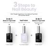 imageBeetles Nail Polish  Jelly White Nail Polish Natural Blue Glitter Nail Concealer Fast Dry Quick Milky White Nail Strengthener and Growth Treatment for Thin and Damaged Nails051 FL OZWhite Cream Bubble