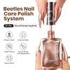 imageBeetles Non Acetone Nail Polish Remover  067Fl Oz20ML Controllable Nourishing Formula Acetone Free Nail Polish Remover  NonDrying  Professional Quick and Gentle Removal for Natural Damaged NailAmber Coral