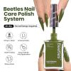 imageBeetles Non Acetone Nail Polish Remover  406Fl Oz120ML Nourishing Formula Acetone Free Nail Polish Remover  NonDrying  Professional Controllable Quick ampamp Gentle Removal for Natural Damaged NailSerene Green