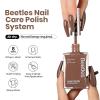 imageBeetles Non Acetone Nail Polish Remover  406Fl Oz120ML Nourishing Formula Acetone Free Nail Polish Remover  NonDrying  Professional Controllable Quick ampamp Gentle Removal for Natural Damaged NailMocha Mousse