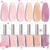 imageBeetles Pearl Nail Polish Set Mermaid Glow 6 Colors Shimmer Pearl Pink Purple Quick Dry Nail Polish Long Lasting DIY Manicure Gift for Girls Women Nail Strengthener PolishVelvet Glow