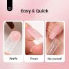 imageBeetles Poly Nail Extension Gel Kit 4 Colors Pink White Poly Nail Gel Builder Nail Gel with Poly Brush ampamp Slip Solution Nail Salon All In 1 Kit Christmas Gift for Women UV ampamp LED NeededJelly Nude Pink