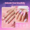 imageBeetles Poly Nail Extension Gel Kit 4 Colors Pink White Poly Nail Gel Builder Nail Gel with Poly Brush ampamp Slip Solution Nail Salon All In 1 Kit Christmas Gift for Women UV ampamp LED NeededRomantic Night