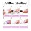 imageBeetles Poly Nail Extension Gel Kit 4 Colors Pink White Poly Nail Gel Builder Nail Gel with Poly Brush ampamp Slip Solution Nail Salon All In 1 Kit Christmas Gift for Women UV ampamp LED Needed212 Pcs Flexible Rose