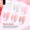 imageBeetles Poly Nail Extension Gel Kit 4 Colors Pink White Poly Nail Gel Builder Nail Gel with Poly Brush ampamp Slip Solution Nail Salon All In 1 Kit Christmas Gift for Women UV ampamp LED NeededPearl Haze