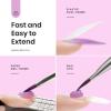 imageBeetles Poly Nail Extension Gel Kit 4 Colors Pink White Poly Nail Gel Builder Nail Gel with Poly Brush ampamp Slip Solution Nail Salon All In 1 Kit Christmas Gift for Women UV ampamp LED Needed212 Pcs Flexible Rose