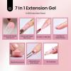 imageBeetles Poly Nail Extension Gel Kit 4 Colors Pink White Poly Nail Gel Builder Nail Gel with Poly Brush ampamp Slip Solution Nail Salon All In 1 Kit Christmas Gift for Women UV ampamp LED NeededJelly Nude Pink