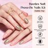 imageBeetles Press On Nails Kit  Creamy Drizzle  720Pcs 24 Colors Short Square Press On Nails  15 Sizes French Glossy Glitter Jelly With Nail Glue ampamp Nail Tabs Stickers Fake Nails Kit Art For WomenBShort Square720PCSBubble Pop