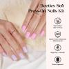 imageBeetles Press On Nails Kit  Creamy Drizzle  720Pcs 24 Colors Short Square Press On Nails  15 Sizes French Glossy Glitter Jelly With Nail Glue ampamp Nail Tabs Stickers Fake Nails Kit Art For WomenBShort Squaval720PCSPrism Pop