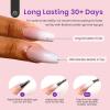 imageBeetles Press on Nails 150 PCS 4 in 1 Ombre Gel Nail Tips Rosy Brown Medium Coffin Press ons Preapplied Primer ampamp Base Coat Glue on Nail Tips No Need to File Fake Nails DIY Nails Gift for Women32150 Pcs Medium Coffin Preapplied Tips