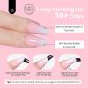 imageBeetles Press on Nails 150 PCS 4 in 1 Ombre Gel Nail Tips Rosy Brown Medium Coffin Press ons Preapplied Primer ampamp Base Coat Glue on Nail Tips No Need to File Fake Nails DIY Nails Gift for WomenOmbre Pink French Nail Tips 210pcs