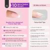 imageBeetles Press on Nails 150 PCS 4 in 1 Ombre Gel Nail Tips Rosy Brown Medium Coffin Press ons Preapplied Primer ampamp Base Coat Glue on Nail Tips No Need to File Fake Nails DIY Nails Gift for WomenA0Short Coffin