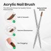imageBeetles Pro 1Pcs Acrylic Nail Brush  Professional Pure Kolinsky Bristles Acrylic Brushes for Nails Metallic Nail Art Brushes for Nails Extension Gel 3D Carving  Salon Quality Manicure Tool 10Pro Acrylic Nail Brush 12