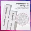 imageBeetles Pro 3Pcs Nail File  Professional 1Pcs Reusable Peel and Stick File Core with 2Pcs 100180 Grit Nail Files Replaceable Emery Boards Shaper Files for Acrylic Gel ampamp Natural Nails Manicure Tool10 Pcs Nail Files