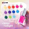 imageBeetles Quick Dry Neon Nail Polish Set  Glitter Rainbow Nail Polish Set 12 Colors Regular Air Dry Fingernail Polishs Pack for DIY Nail Art Salon Home Women Christmas GiftTropical Twist