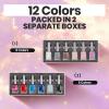 imageBeetles Quick Dry Neon Nail Polish Set  Glitter Rainbow Nail Polish Set 12 Colors Regular Air Dry Fingernail Polishs Pack for DIY Nail Art Salon Home Women Christmas GiftWhimsical Wonderland