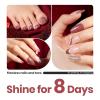 imageBeetles Red Nail Polish Quick Dry Nail Polish 1Pcs 15ml Glitter Sparkle Burgundy Red Nail Polish Fast Drying ampamp Long Lasting Spring Valentines Nail Polish Salon DIY at HomeBlazing Diamond