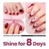 imageBeetles Red Nail Polish Quick Dry Nail Polish 1Pcs 15ml Glitter Sparkle Burgundy Red Nail Polish Fast Drying ampamp Long Lasting Spring Valentines Nail Polish Salon DIY at HomePassionate Dahlia